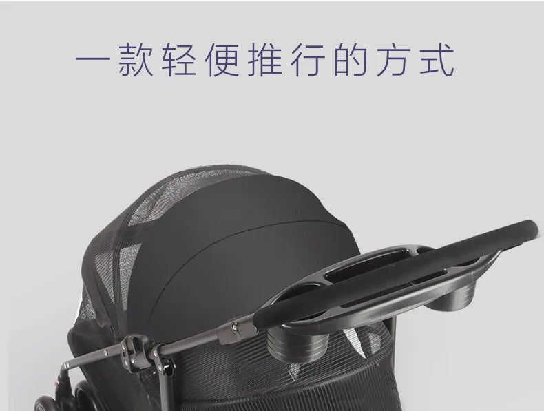 Pet Strollers Cart Cat Dog Small Dog Cat Teddy Cart Out Lightweight Folding Pet Products - Lily.sg Global Shopping