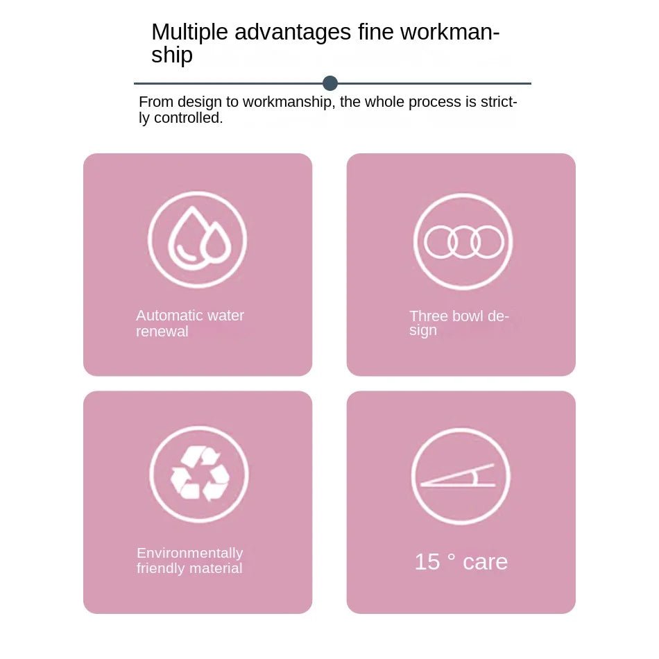 Pet SuppliesElevated Bowls for Cats and DogsDurable Double Cat and Dog Bowl FeedersElevated Cat Feeding and Drinking Supplies - Lily.sg Global Shopping