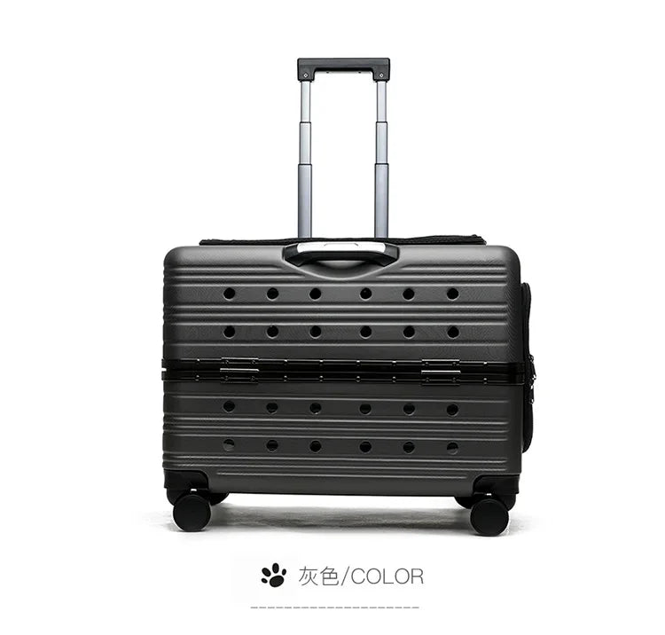 Pet Trolley Bag Case Carrier for Cats Expands Transparent Puppy Move Bag Travel with Wheels Pet Items Portable Cat Holder Basket - Lily.sg Global Shopping