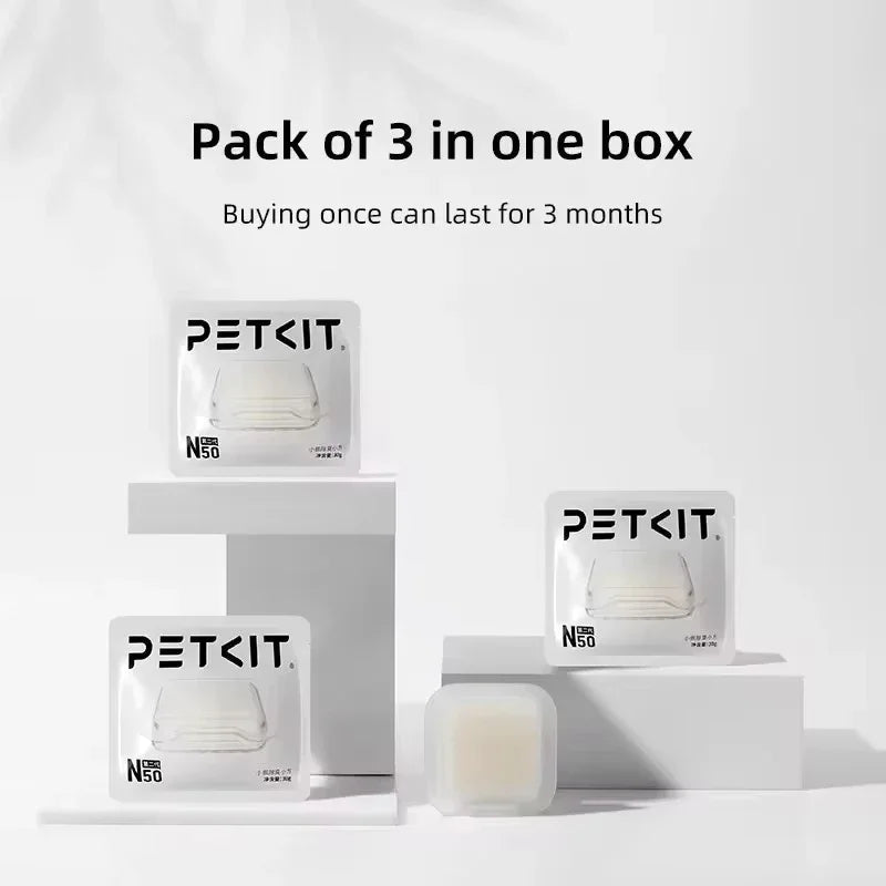 PETKIT N50 Second Deodorant cubes generation For PURA MAX cat litter box automatic Pet supplies Cats puramax2 parts deodorizer - Lily.sg Global Shopping