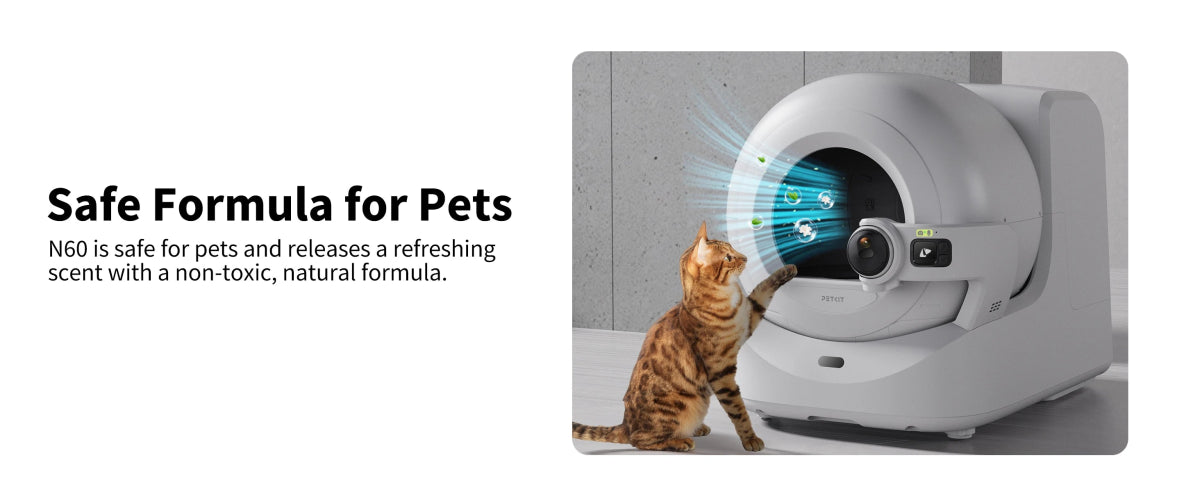 PETKIT N60 Pet Odor Control for Purobot Ultra and Purobot Max Pro Self - Cleaning Cat Litter Box Long - Lasting Effective Litter Box - Lily.sg Global Shopping