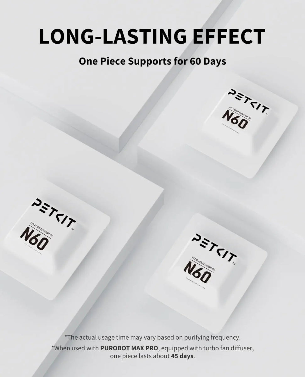 PETKIT N60 Pet Odor Control for Purobot Ultra and Purobot Max Pro Self - Cleaning Cat Litter Box Long - Lasting Effective Litter Box - Lily.sg Global Shopping