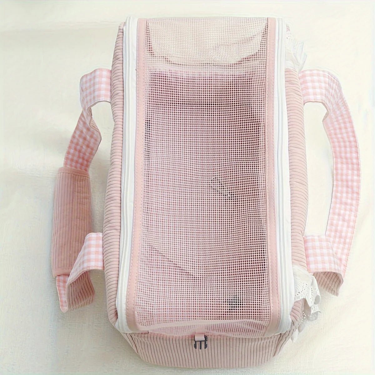 Pink Floral Pet Carrier - Cozy, Breathable & Stress - Resistant for Small Dogs & Cats. Zip Closure, Perfect for Travel! - Lily.sg Global Shopping