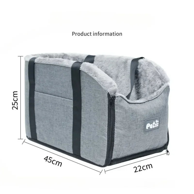 Portable Car Safety Pet Seat for Small Dogs and Cats, Travel Central Control, Transport Dog Carrier, Bag Protector - Lily.sg Global Shopping