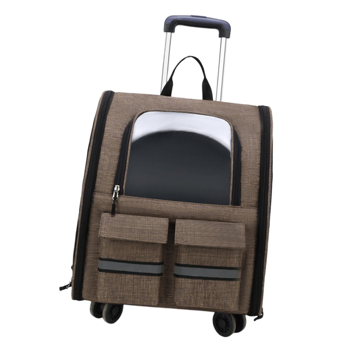 Portable Cat Trolley Case Backpack with Handle Pet Carrier Handbag Carrying Bag for Small Cats Doggy Travel Outdoor Transparent - Lily.sg Global Shopping