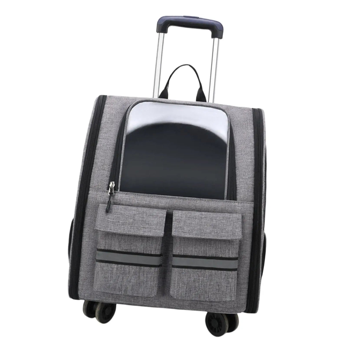 Portable Cat Trolley Case Backpack with Handle Pet Carrier Handbag Carrying Bag for Small Cats Doggy Travel Outdoor Transparent - Lily.sg Global Shopping