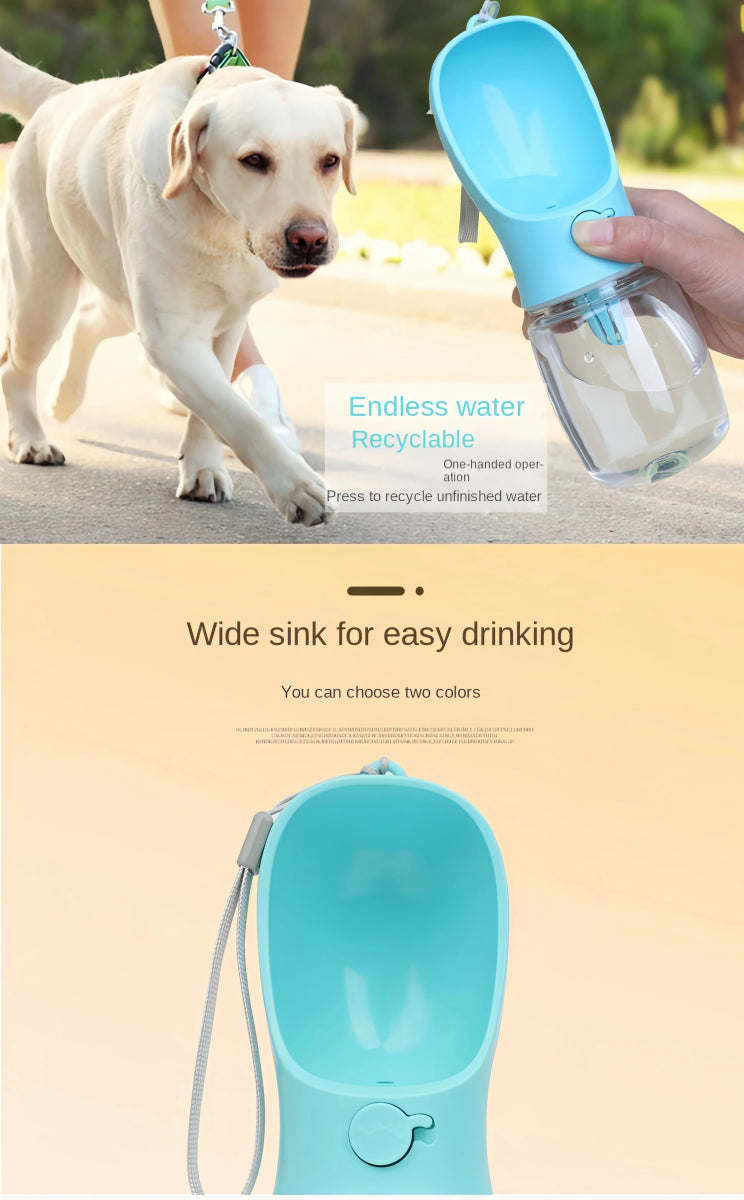 Portable Dog Cat Water Bottle with Storage Food and Water Container for Puppy Pets dogs Feeder Bowl Outdoor Travel Pet supplies - Lily.sg Global Shopping