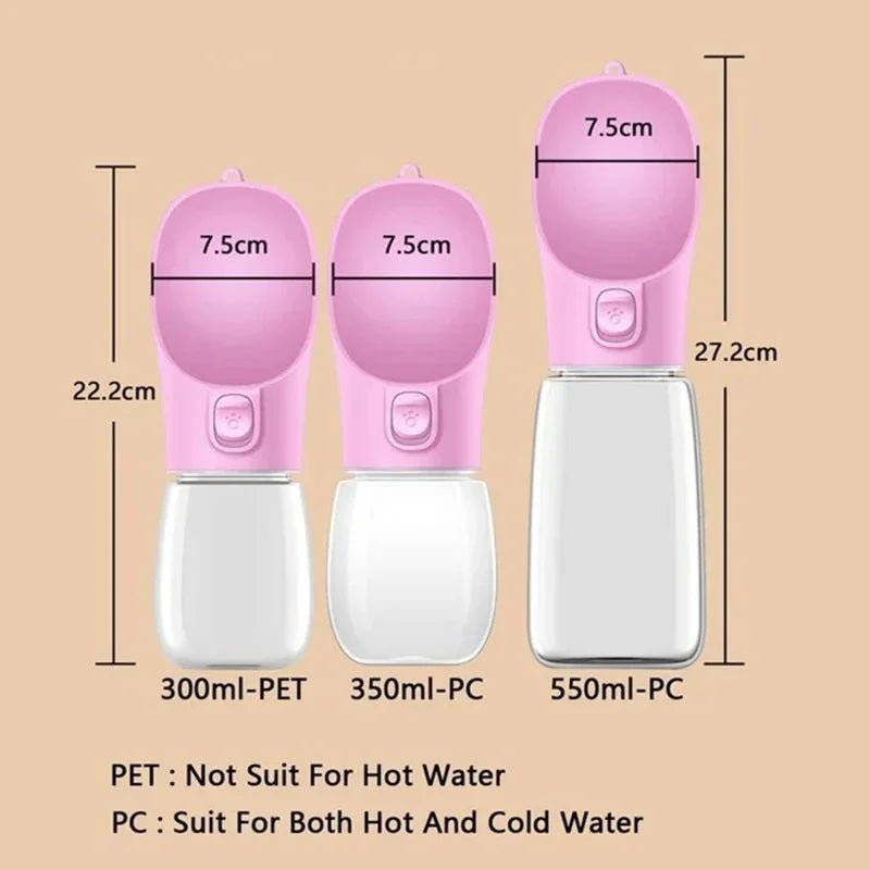 Portable Dog Water Bottle For Small Large Dogs Cat Outdoor Leakproof Walking Drinking Bowls Chihuahua French Bulldog Supplies - Lily.sg Global Shopping