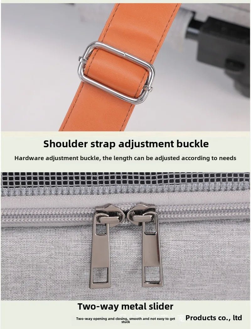 Portable Pet Carrier Backpack with Wheels Cat Cart Portable Supplies for Going Out Folding Luggage Pets Bag Products Supplies - Lily.sg Global Shopping