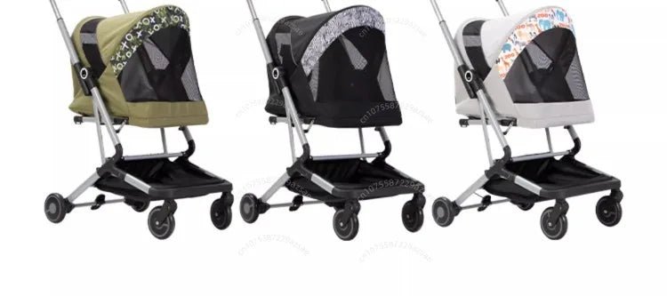 Portable pet stroller Ultra - light and easy to fold Large capacity pet stroller can accommodate two cats at the same time - Lily.sg Global Shopping