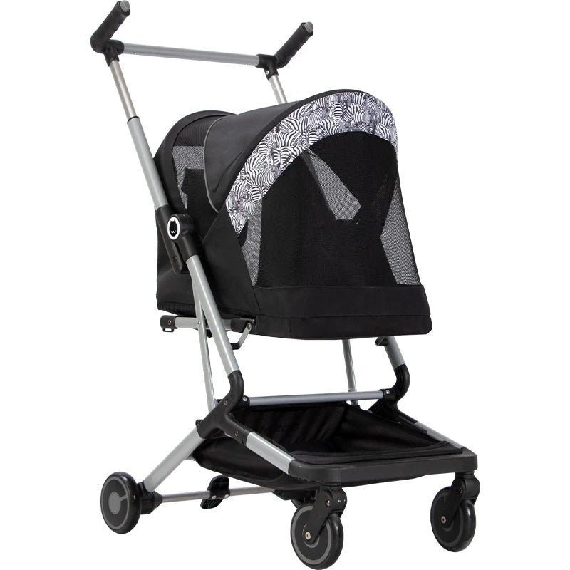 Portable pet stroller Ultra - light and easy to fold Large capacity pet stroller can accommodate two cats at the same time - Lily.sg Global Shopping