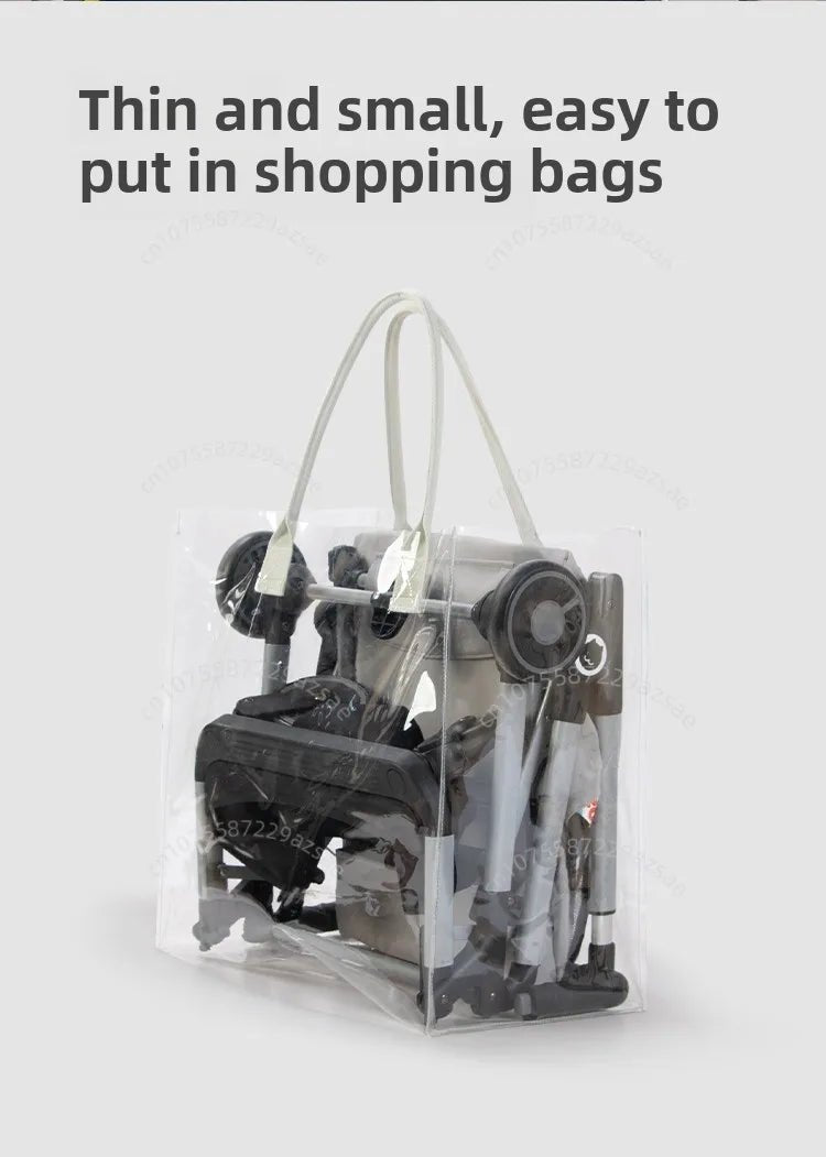 Portable pet stroller Ultra - light and easy to fold Large capacity pet stroller can accommodate two cats at the same time - Lily.sg Global Shopping