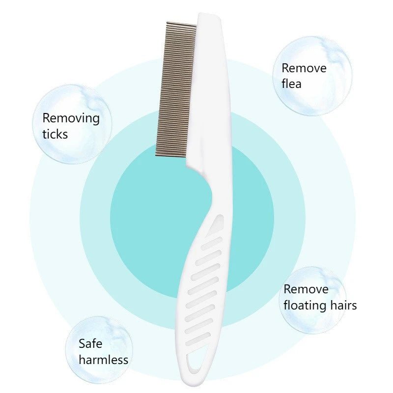 Professional Flea Comb for Dogs and Cats, Effective Grooming Tool for Removing Fleas and Ticks - Lily.sg Global Shopping