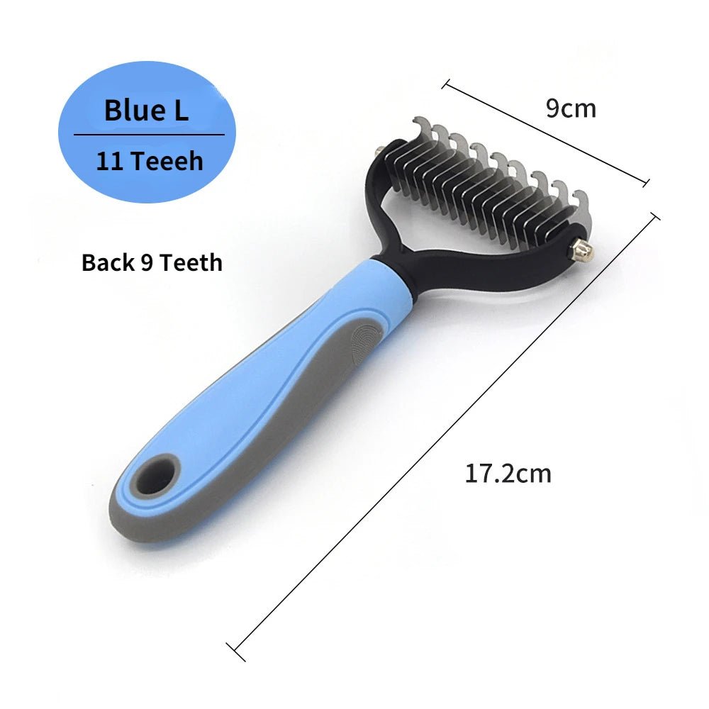 Professional Pet Deshedding Brush Dog Hair Remover Pet Fur Knot Cutter Puppy Cat Comb Brushes Dogs Grooming Shedding Supplies - Lily.sg Global Shopping