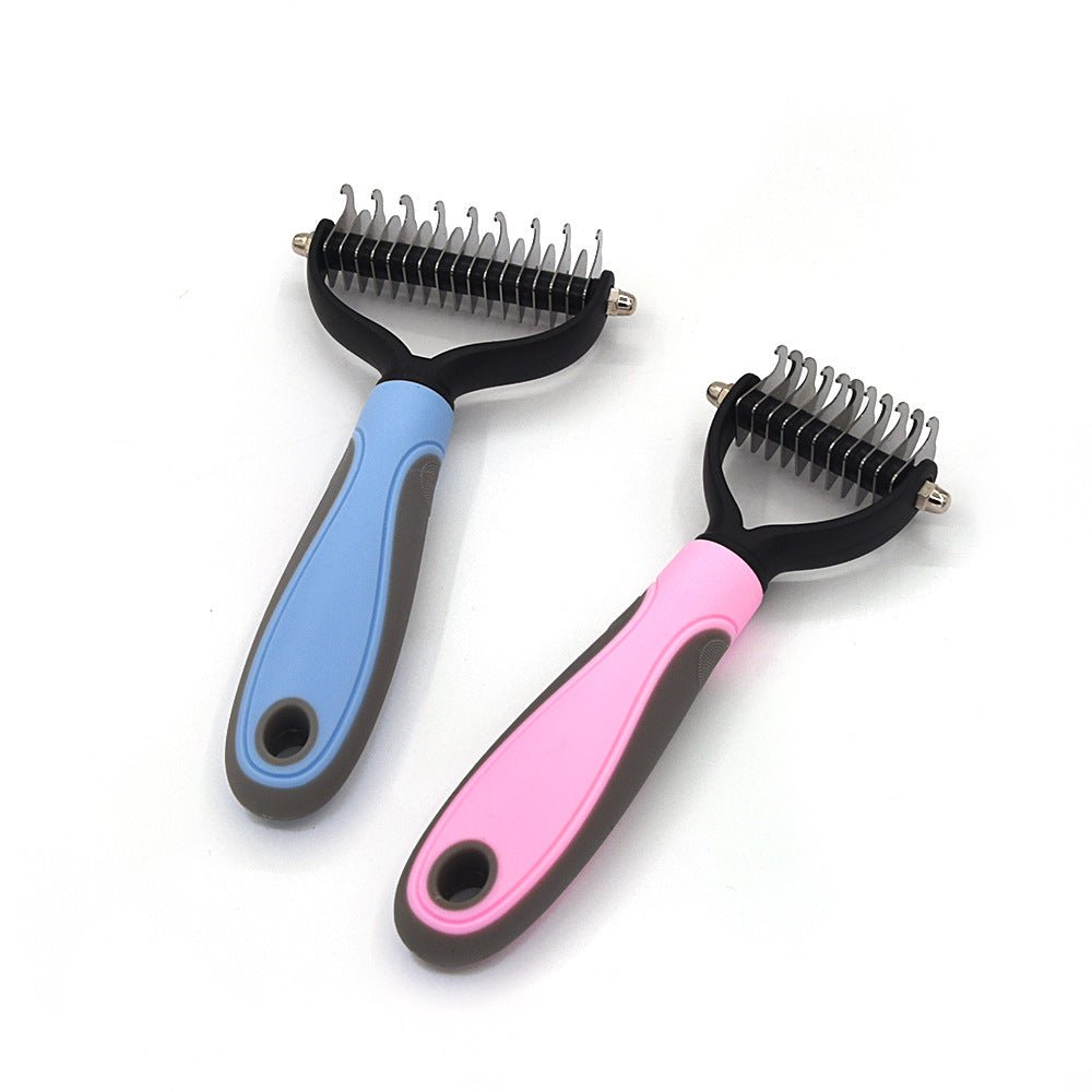 Professional Pet Deshedding Brush Dog Hair Remover Pet Fur Knot Cutter Puppy Cat Comb Brushes Dogs Grooming Shedding Supplies - Lily.sg Global Shopping