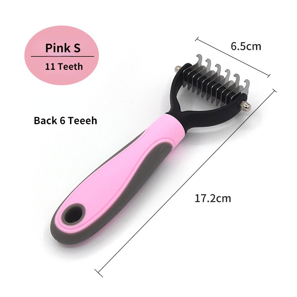 Professional Pet Deshedding Brush Dog Hair Remover Pet Fur Knot Cutter Puppy Cat Comb Brushes Dogs Grooming Shedding Supplies - Lily.sg Global Shopping
