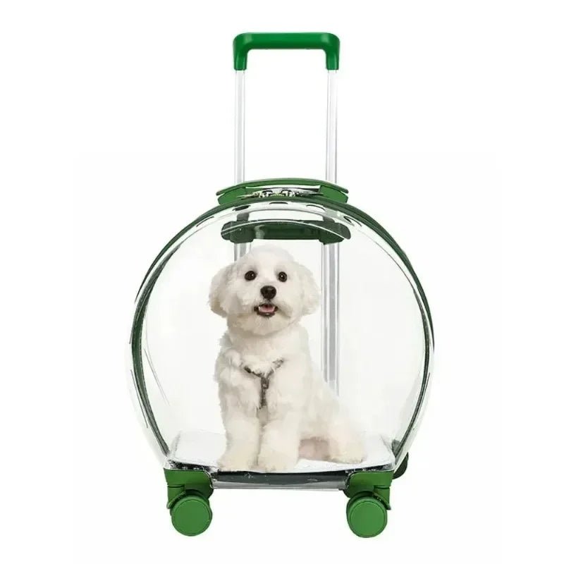 Puppy Move Trolley Cat Carriers Transparent Pet Backpack Animal Transportation and Goods for Travel Pet Supplies with Wheels - Lily.sg Global Shopping