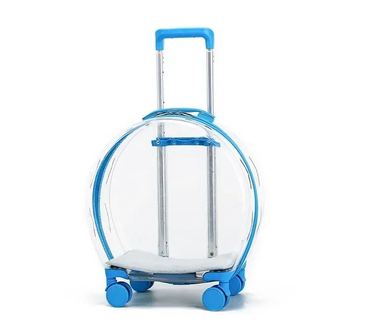 Puppy Move Trolley Cat Carriers Transparent Pet Backpack Animal Transportation and Goods for Travel Pet Supplies with Wheels - Lily.sg Global Shopping