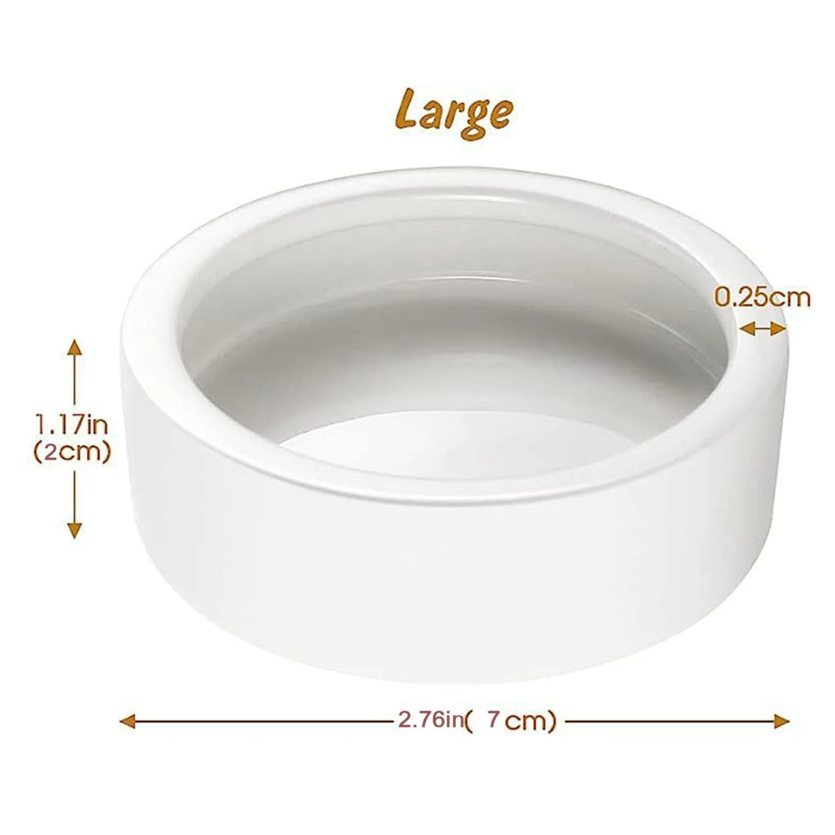 Reptile Food Bowl Feeding and Watering Bowl Anti - Escape Ceramic Feeding and Watering Bowl Anti - Escape Super Worm Feeder - Lily.sg Global Shopping