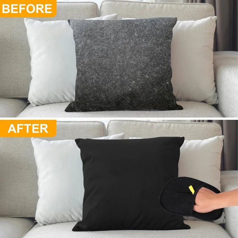 Reusable Electrostatic Pet Hair Removal Mitts Cat Dog Hair Collection Brush Sticking Device Home Hair Scraper Grooming Gloves - Lily.sg Global Shopping