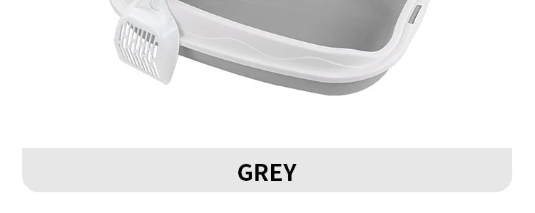 Semi - enclosed Litter Box Spatter - proof Cat Toilet Large Kitten Cleaning Supplies Large Cat Poop Bowl Pet Bupplies - Lily.sg Global Shopping