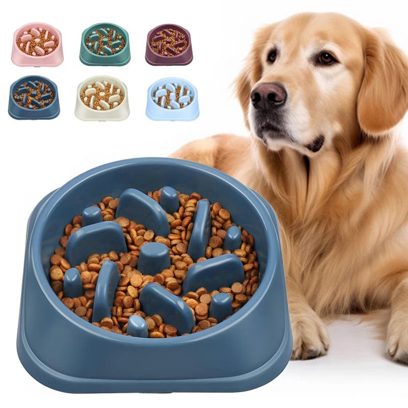 Slow Feeder Dog Bowl Anti Choking Watering & Feeding Supplies Puzzle Feeder Bowl Non - slip Slow Eat Bowl for Dogs Large Small - Lily.sg Global Shopping