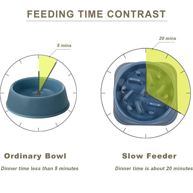 Slow Feeder Dog Bowl Anti Choking Watering & Feeding Supplies Puzzle Feeder Bowl Non - slip Slow Eat Bowl for Dogs Large Small - Lily.sg Global Shopping