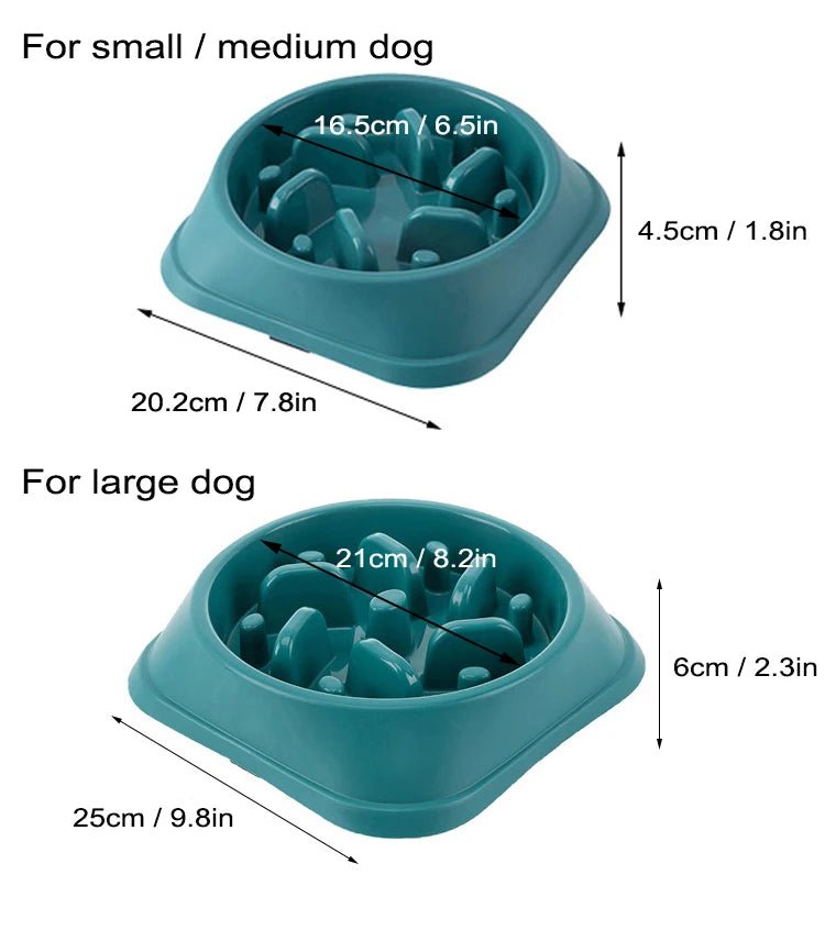 Slow Feeder Dog Bowl Anti Choking Watering & Feeding Supplies Puzzle Feeder Bowl Non - slip Slow Eat Bowl for Dogs Large Small - Lily.sg Global Shopping