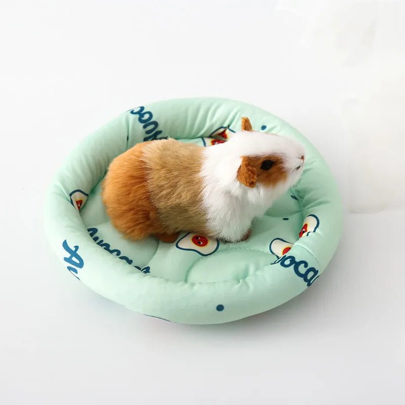 Small Animal Bed Cushion Mat, Hamster Nest, Squirrel, Hedgehog, Rabbit, Warm, Soft, Plush, Guinea Pig, House, Small Pet Nest Mat - Lily.sg Global Shopping