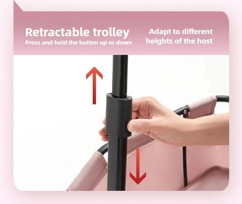 Small Pet Dog Cat Cart Trolley Outdoor Small Pet Cart Oxford Lightweight Foldable with Sunshade Travel Pet Strollers Trolley - Lily.sg Global Shopping