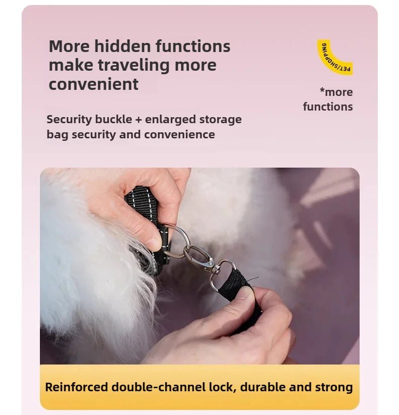 Small Pet Dog Cat Cart Trolley Outdoor Small Pet Cart Oxford Lightweight Foldable with Sunshade Travel Pet Strollers Trolley - Lily.sg Global Shopping