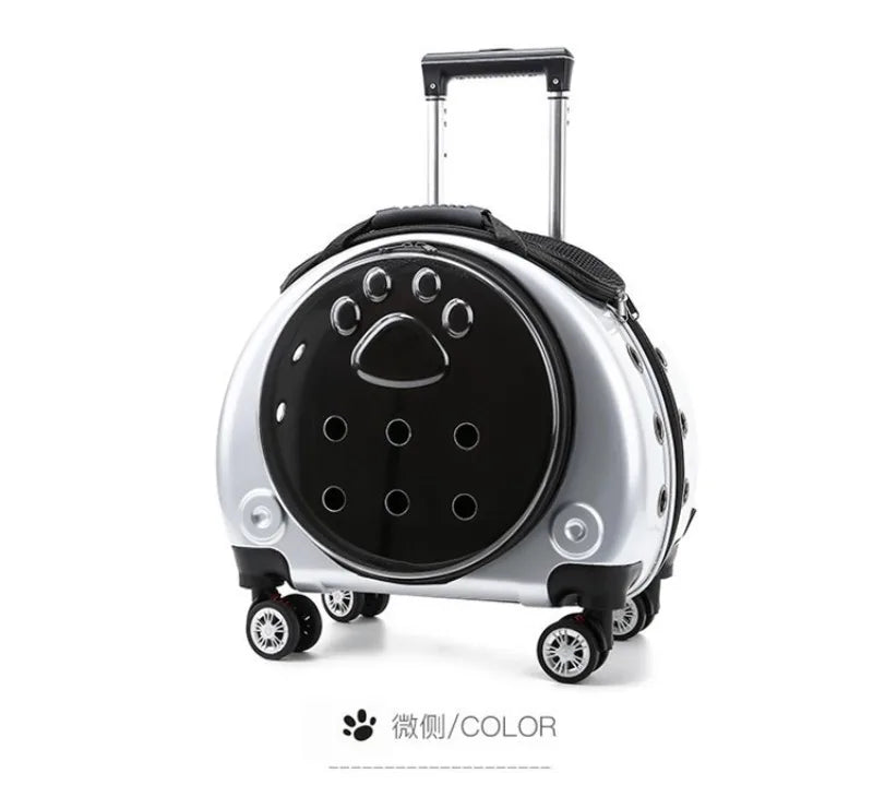 Small Pet Trolley Clear Shoulder Cat Bag Pack Breathable Crate for Journey Outside Portable Pet Products Supplies Carriers - Lily.sg Global Shopping
