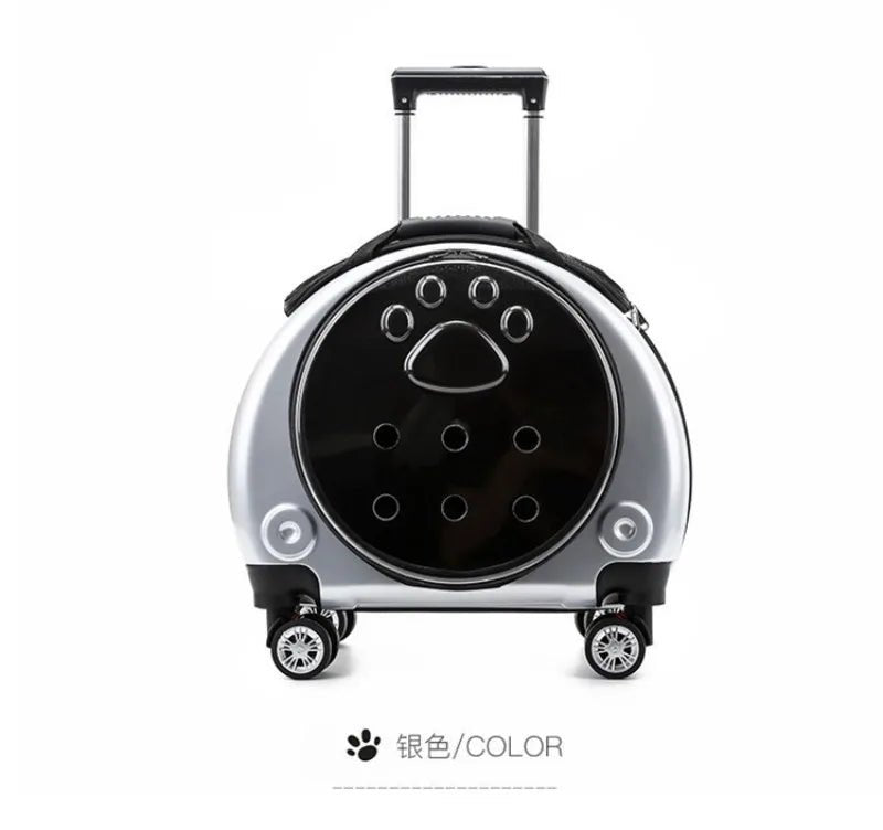 Small Pet Trolley Clear Shoulder Cat Bag Pack Breathable Crate for Journey Outside Portable Pet Products Supplies Carriers - Lily.sg Global Shopping