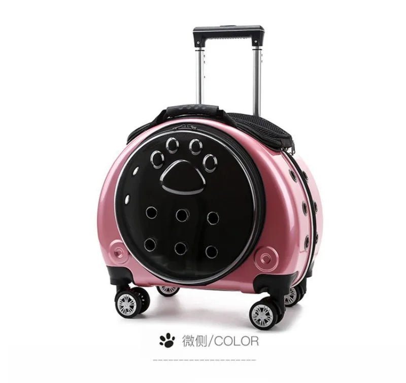 Small Pet Trolley Clear Shoulder Cat Bag Pack Breathable Crate for Journey Outside Portable Pet Products Supplies Carriers - Lily.sg Global Shopping