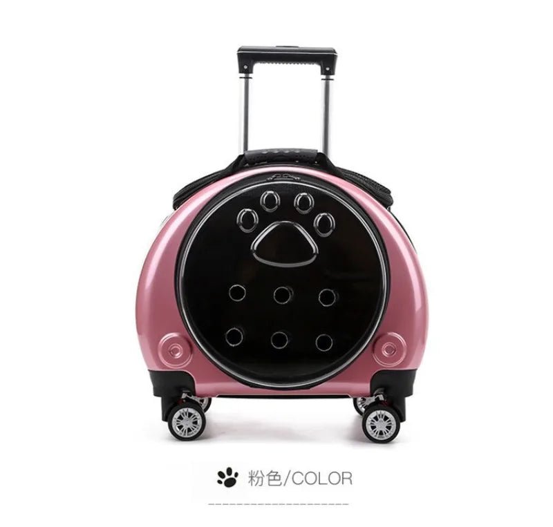 Small Pet Trolley Clear Shoulder Cat Bag Pack Breathable Crate for Journey Outside Portable Pet Products Supplies Carriers - Lily.sg Global Shopping
