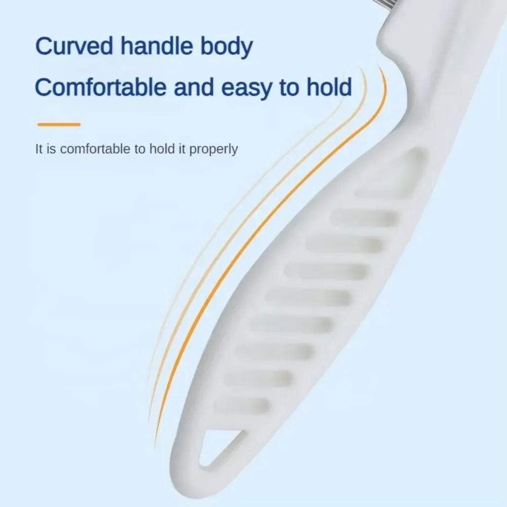 Stainless Steel Fine Tooth Comb Puppy Cat Hair Grooming Brush Dog Flea Louse Shedding Tools Cat Dog Bath Cleaning Supplies - Lily.sg Global Shopping