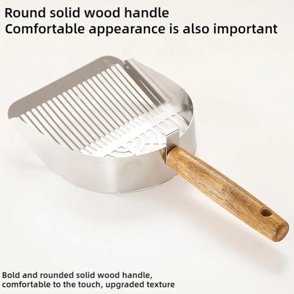 Steel Cat Litter Scoop Long Handle Pet Waste Shovel Cleaning Tool For Tofu Sand Litter Box Cats Supplies - Lily.sg Global Shopping