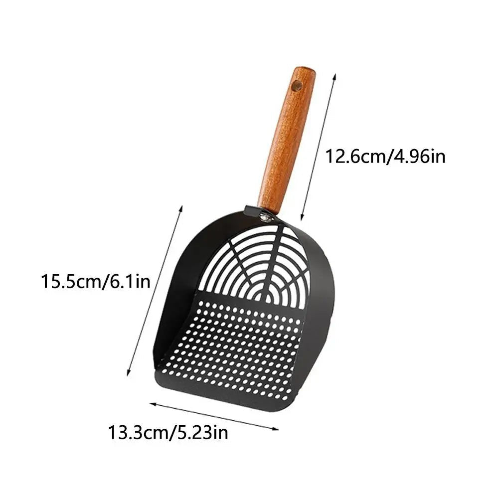Steel Cat Litter Scoop Long Handle Pet Waste Shovel Cleaning Tool For Tofu Sand Litter Box Cats Supplies - Lily.sg Global Shopping