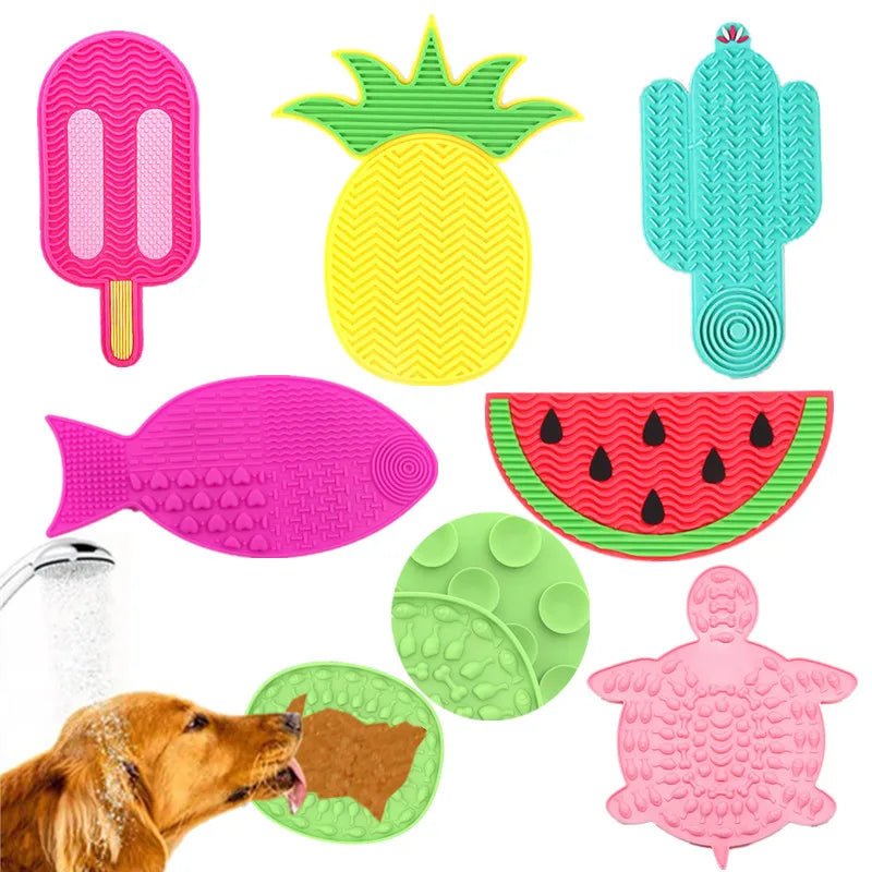 Suitable for pets weighing less than 3 kilograms Mat Cats Slow Food Bowls Suction Cup Feeding Food Silicone Lick，product small - Lily.sg Global Shopping