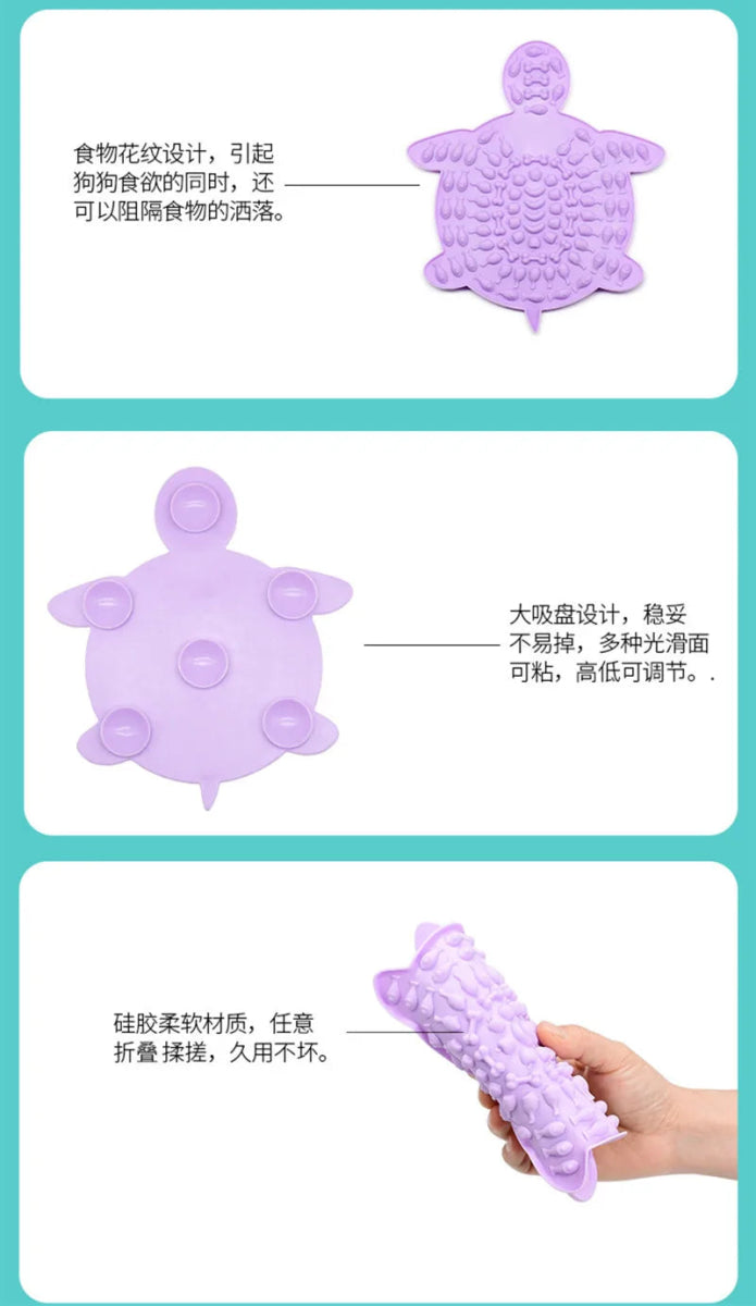 Suitable for pets weighing less than 3 kilograms Mat Cats Slow Food Bowls Suction Cup Feeding Food Silicone Lick，product small - Lily.sg Global Shopping