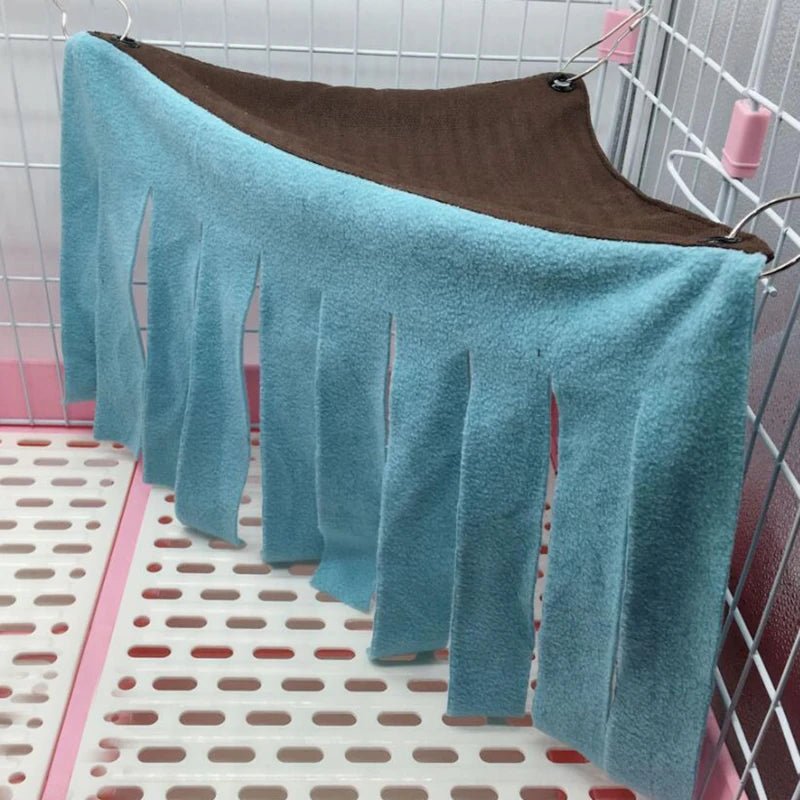 Tassel Strip Pet Tent Hideout Hideaway Guinea Pig Hamster Hedgehog Hammock Curtain Small Pets Hanging Bed Corner Nest Mat House - Lily.sg Global Shopping