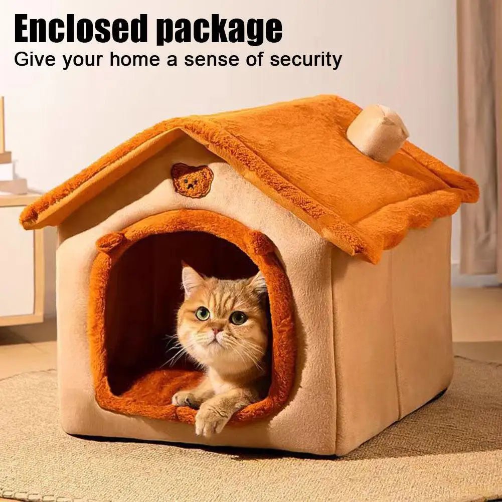 Thickened Pet Warm House Cat And Dog House Winter Warm Universal For All Seasons Detachable And Washable Cute New Comfortable - Lily.sg Global Shopping