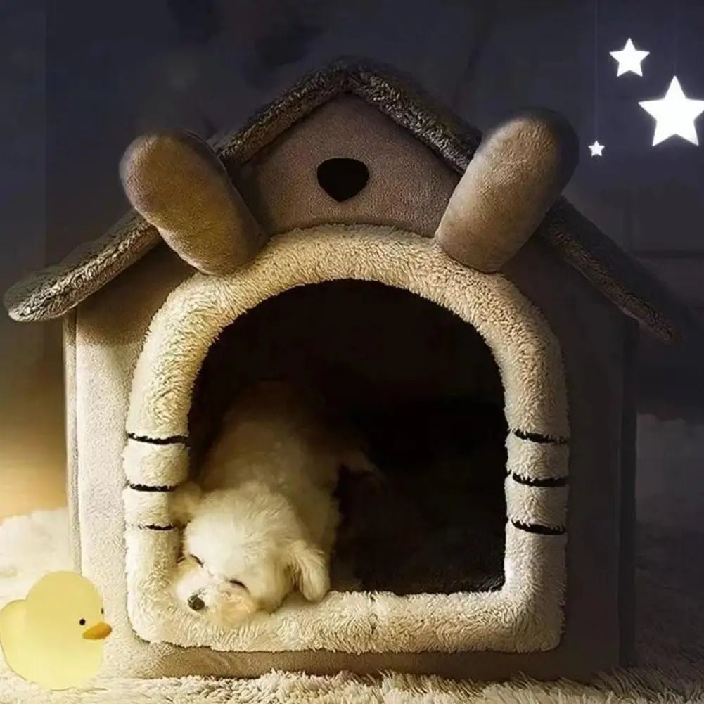 Thickened Pet Warm House Cat And Dog House Winter Warm Universal For All Seasons Detachable And Washable Cute New Comfortable - Lily.sg Global Shopping