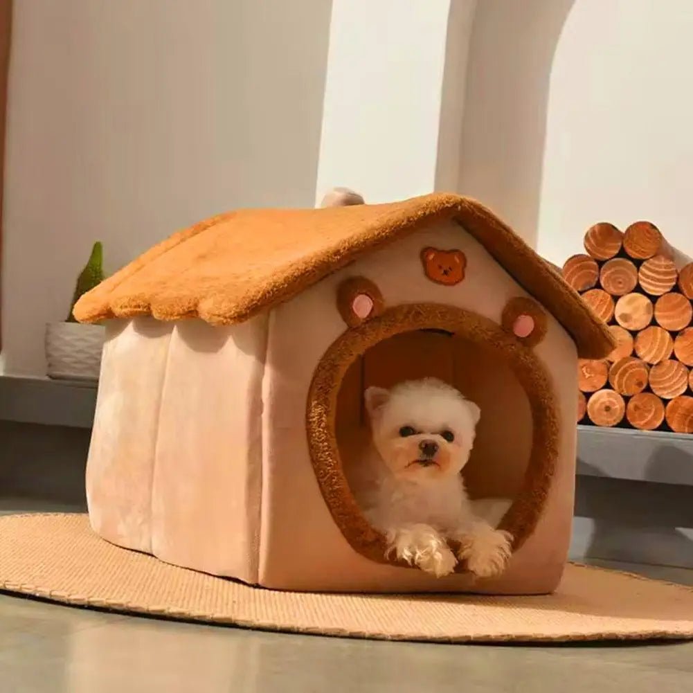 Thickened Pet Warm House Cat And Dog House Winter Warm Universal For All Seasons Detachable And Washable Cute New Comfortable - Lily.sg Global Shopping