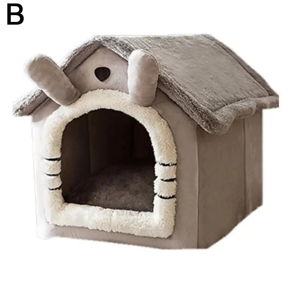 Thickened Pet Warm House Cat And Dog House Winter Warm Universal For All Seasons Detachable And Washable Cute New Comfortable - Lily.sg Global Shopping