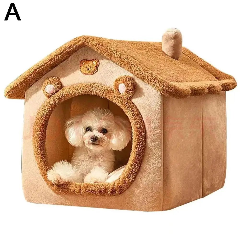 Thickened Pet Warm House Cat And Dog House Winter Warm Universal For All Seasons Detachable And Washable Cute New Comfortable - Lily.sg Global Shopping