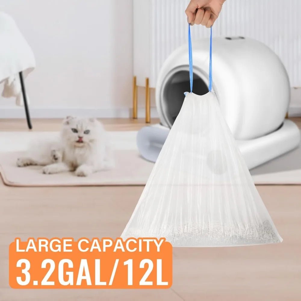 Tonepie Self - Cleaning Cat Litter Box Poop Bags Drawstring Closure for Tonepie Cat Toilet Pet Supplies Only 10 Rolls Garbage Bags - Lily.sg Global Shopping