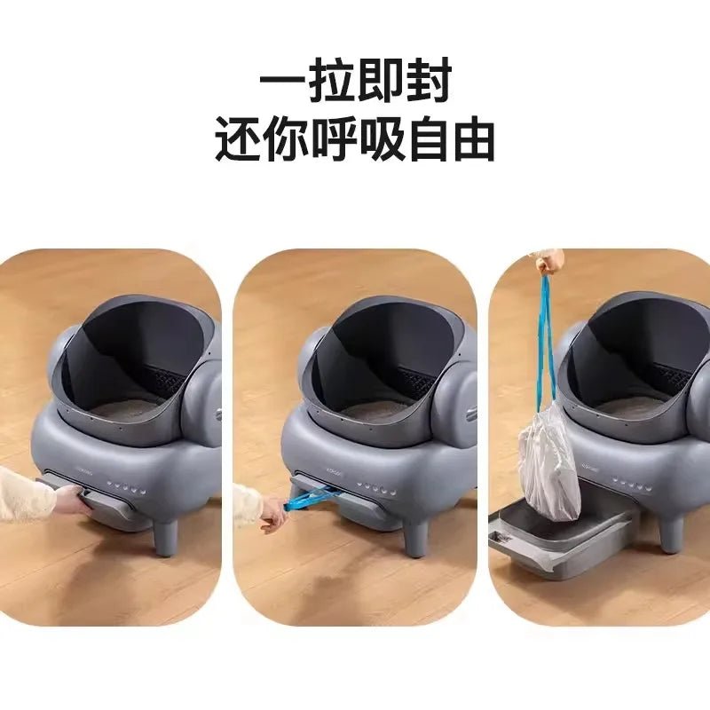 Use for Neakasa/CatLink Smart Cat Litter Box Garbage Bag Drawstring Thickened Cat Collection Storage Poop Bags Pet Supplies - Lily.sg Global Shopping