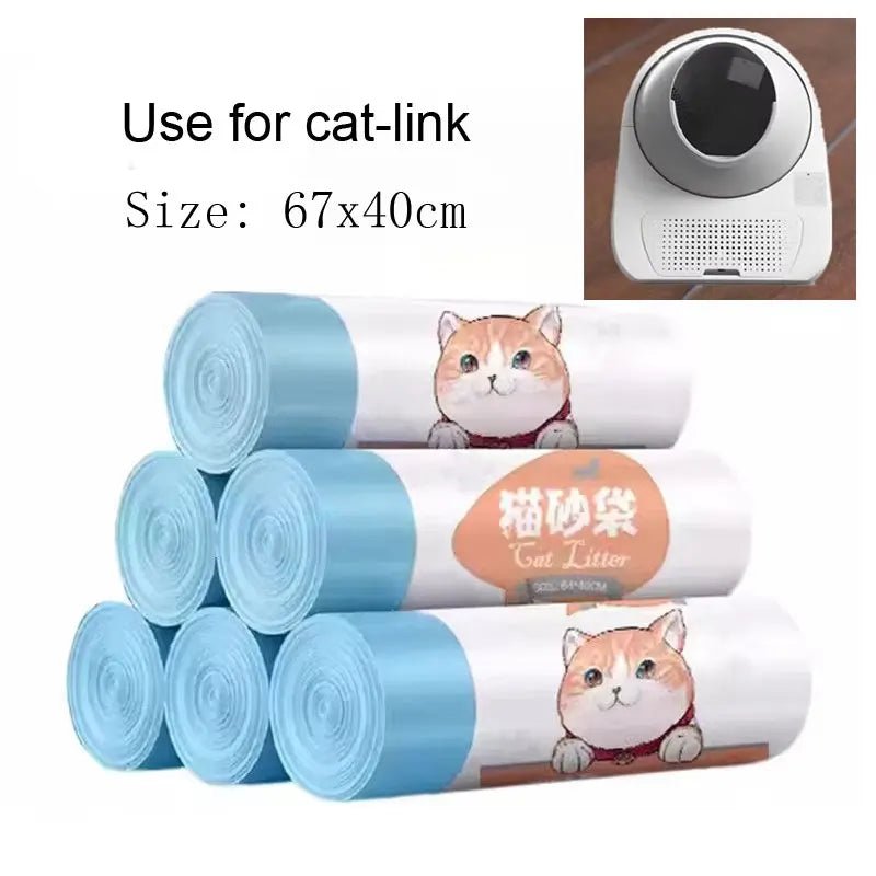 Use for Neakasa/CatLink Smart Cat Litter Box Garbage Bag Drawstring Thickened Cat Collection Storage Poop Bags Pet Supplies - Lily.sg Global Shopping
