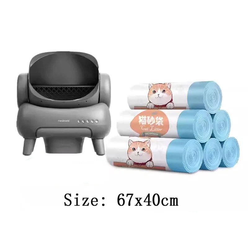 Use for Neakasa/CatLink Smart Cat Litter Box Garbage Bag Drawstring Thickened Cat Collection Storage Poop Bags Pet Supplies - Lily.sg Global Shopping
